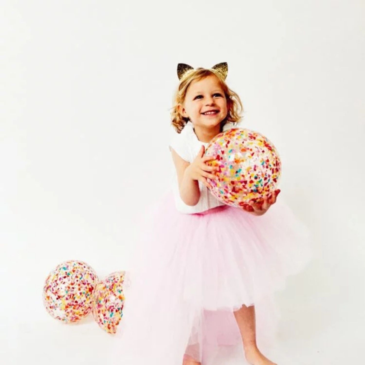 Ballon confettis Multicolore (10 cm) (Ratatam) - Image 3