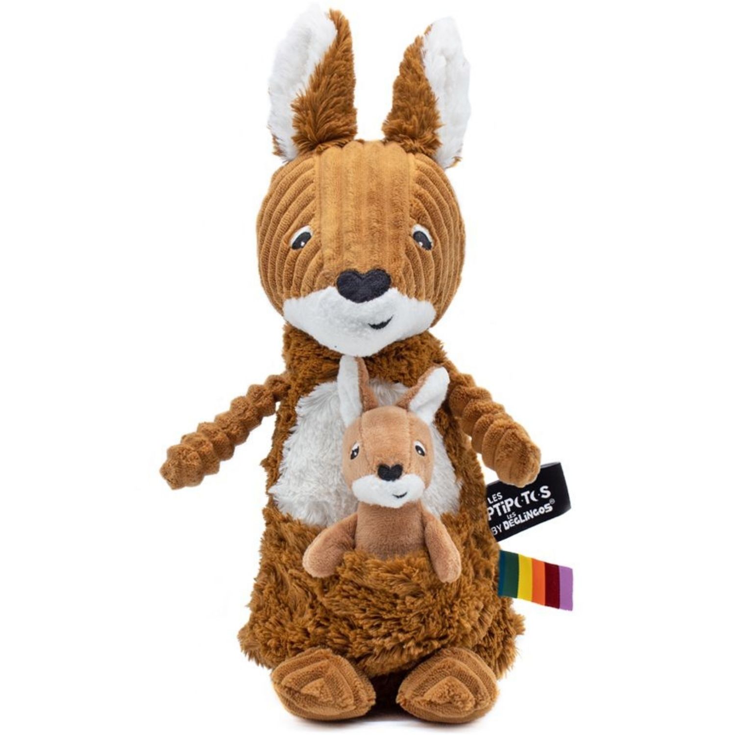 Peluche Les Ptipotos Kangourou cassonade (33 cm) (Les Déglingos) - Image 6