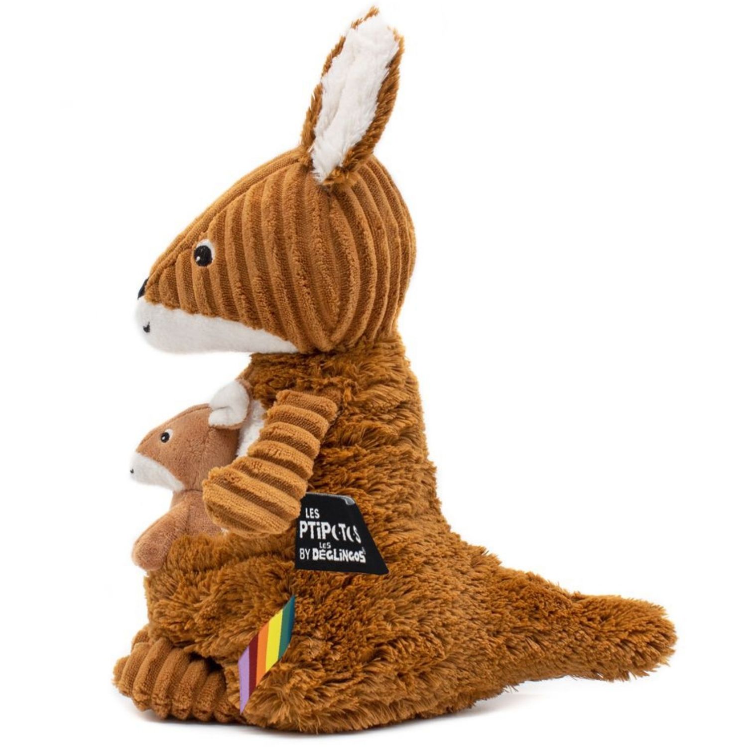 Peluche Les Ptipotos Kangourou cassonade (33 cm) (Les Déglingos) - Image 7