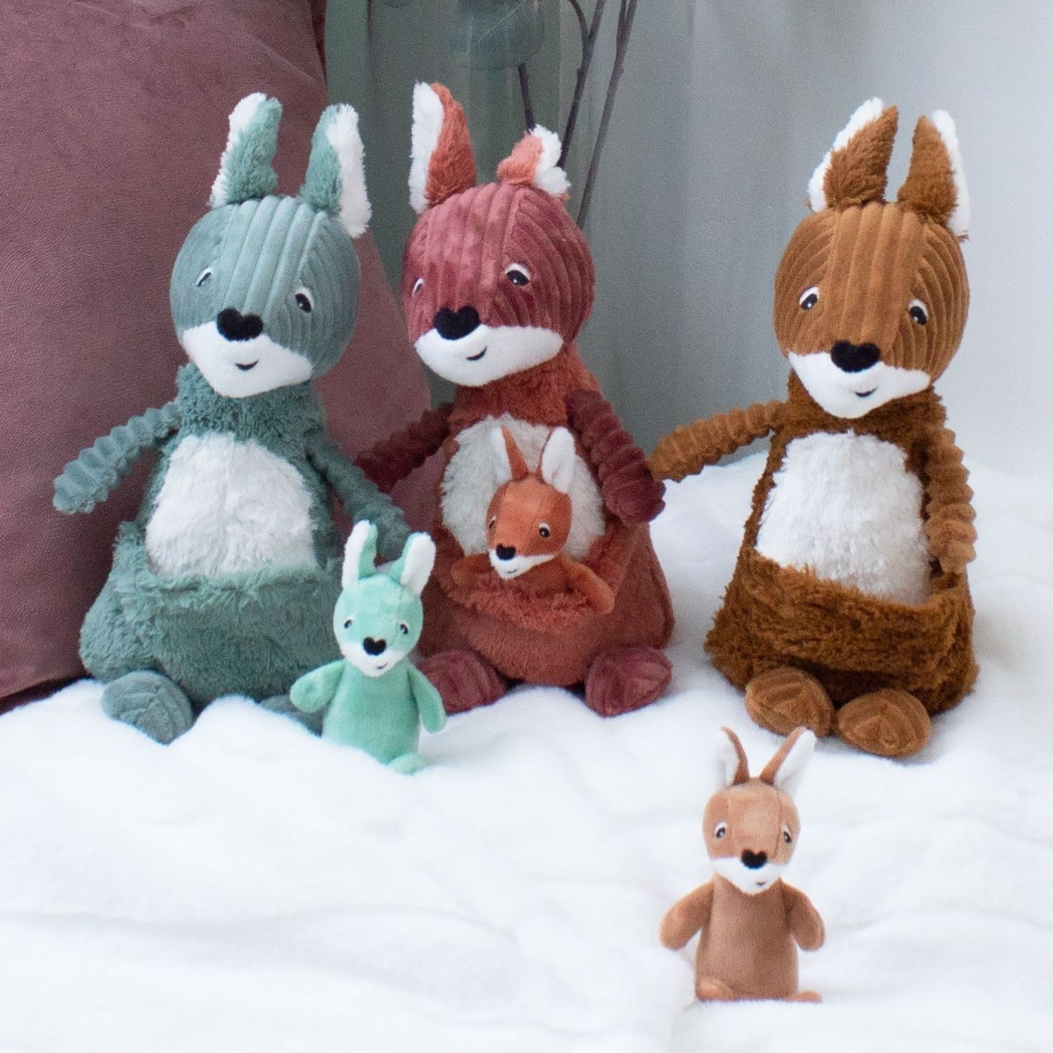 Peluche Les Ptipotos Kangourou cassonade (33 cm) (Les Déglingos) - Image 5