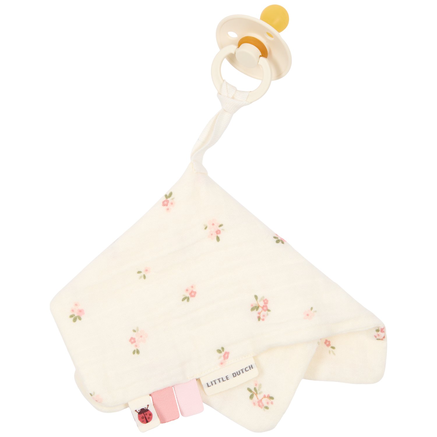 Little Dutch - Doudou attache-tétine en gaze de coton Fairy Blossom