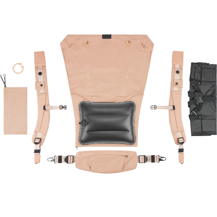 Porte bébé évolutif en réhausseur Moov & Boost beige noisette (Babymoov) - Image 8