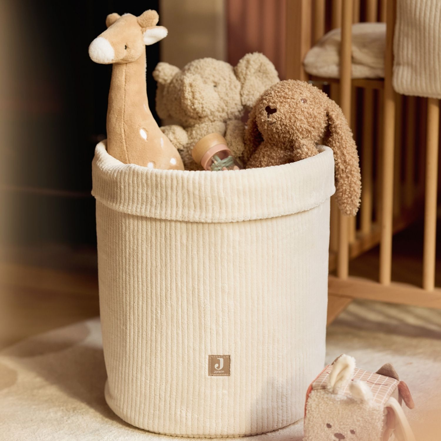 Panier de rangement Cloudy Rib Oatmeal (35 x 30 cm) (Jollein) - Image 4