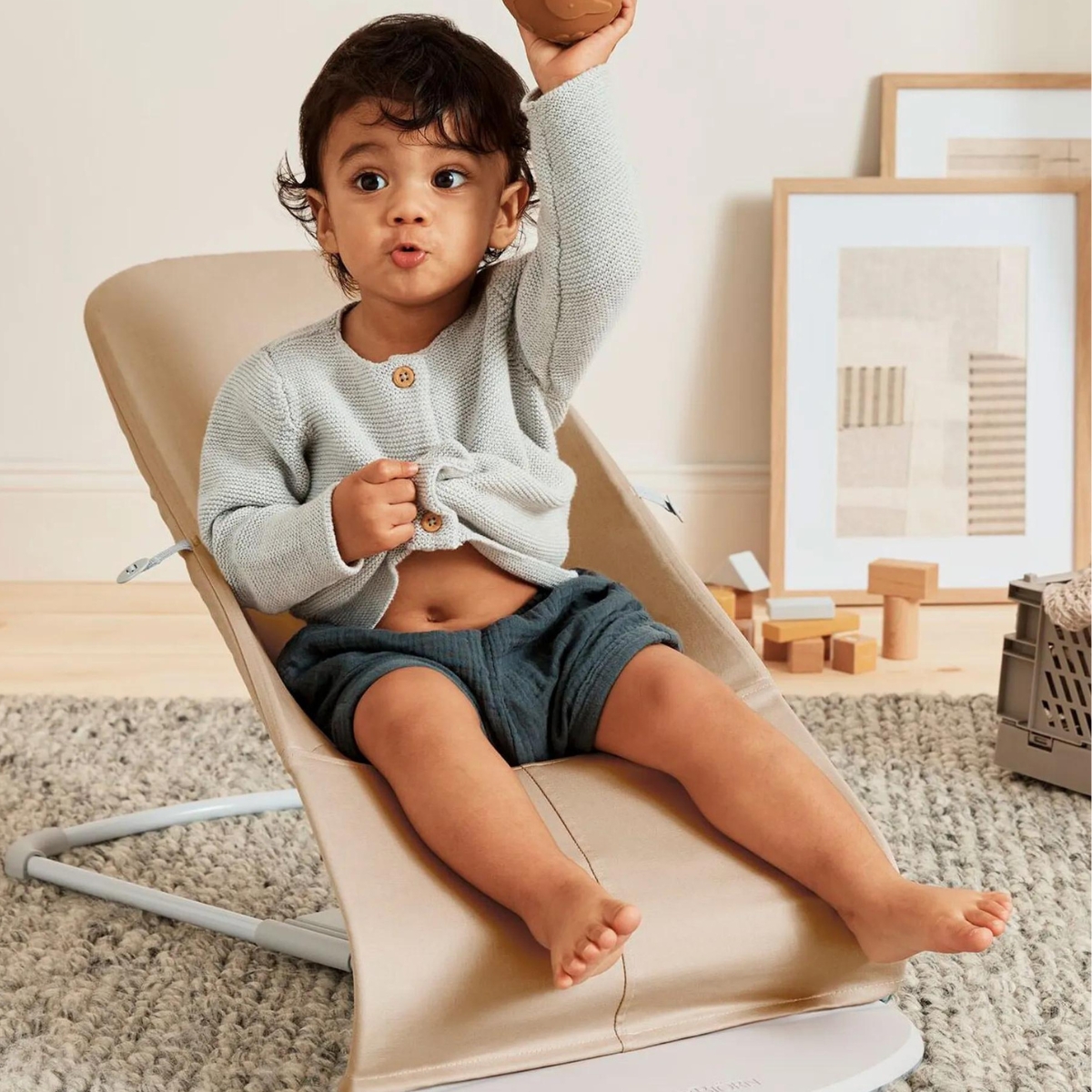 Transat Balance Soft coton-jersey Beige-gris Beige-gris (BabyBjörn) - Image 5