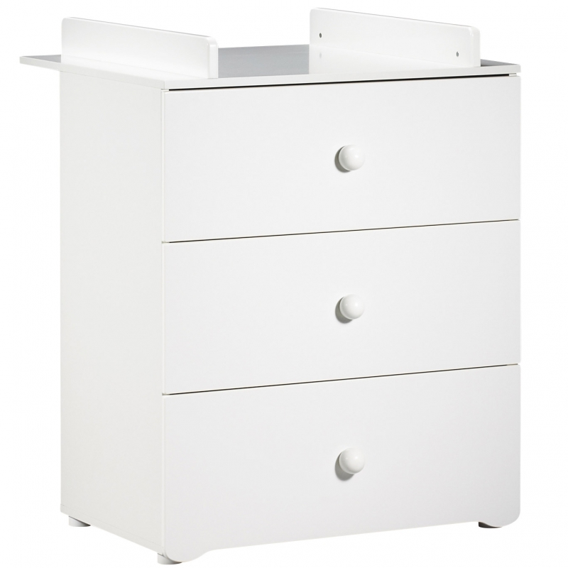 Commode à langer New Basic Boutons boule blancs (Baby Price) - Image 1