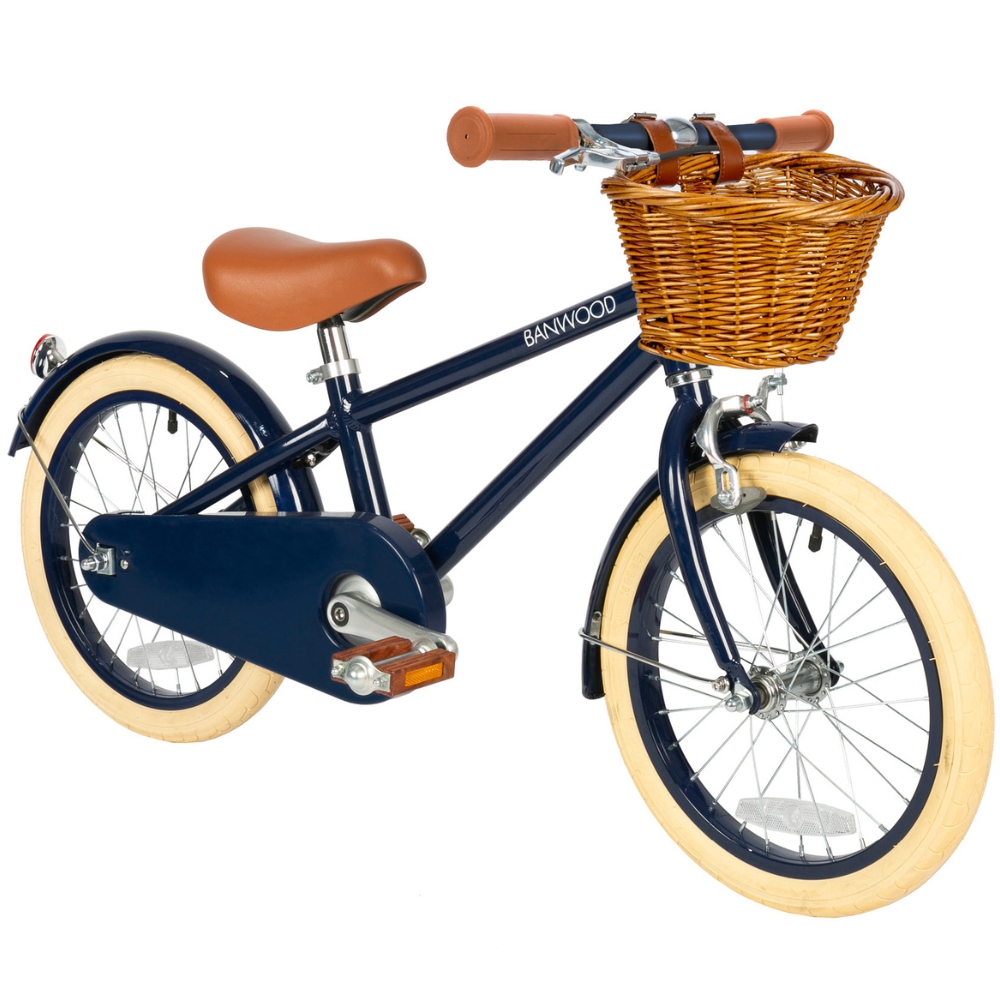 Vélo enfant Classic Vintage bleu marine (Banwood) - Image 1