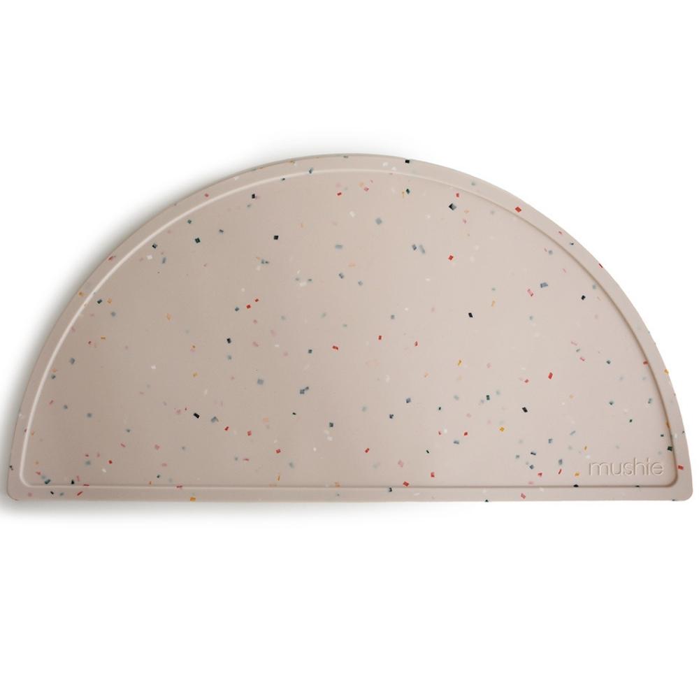 Set de table en silicone Vanilla confetti (Mushie) - Image 1