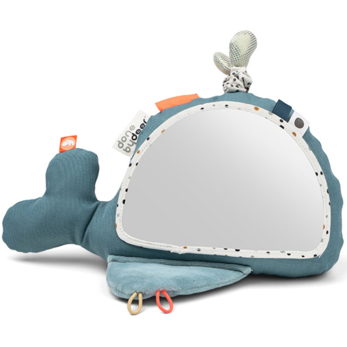 Peluche d'activités avec miroir baleine Wally (Done by deer) - Image 2