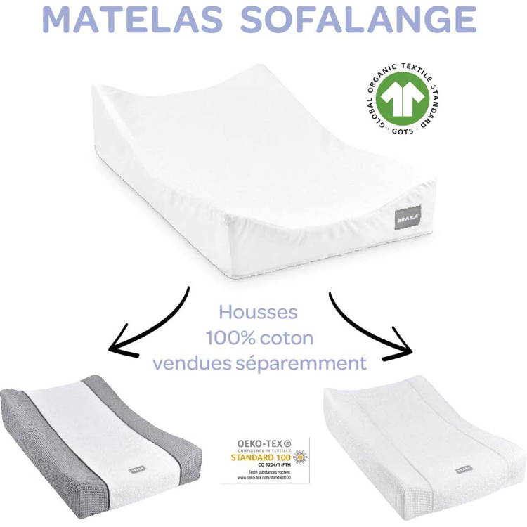 Housse pour matelas à langer Sofalange vieux rose (Béaba) - Image 5