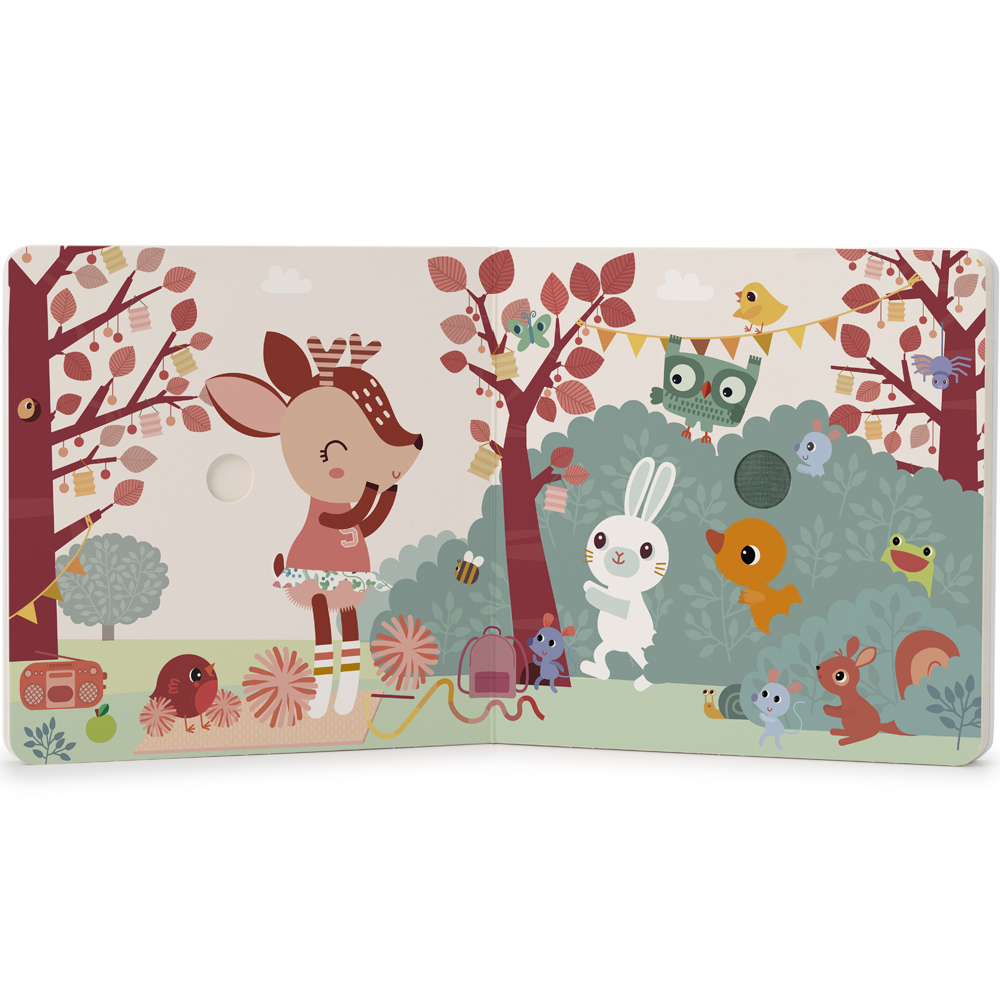 Livre tactile et sonore Happy Forest (Lilliputiens) - Image 1