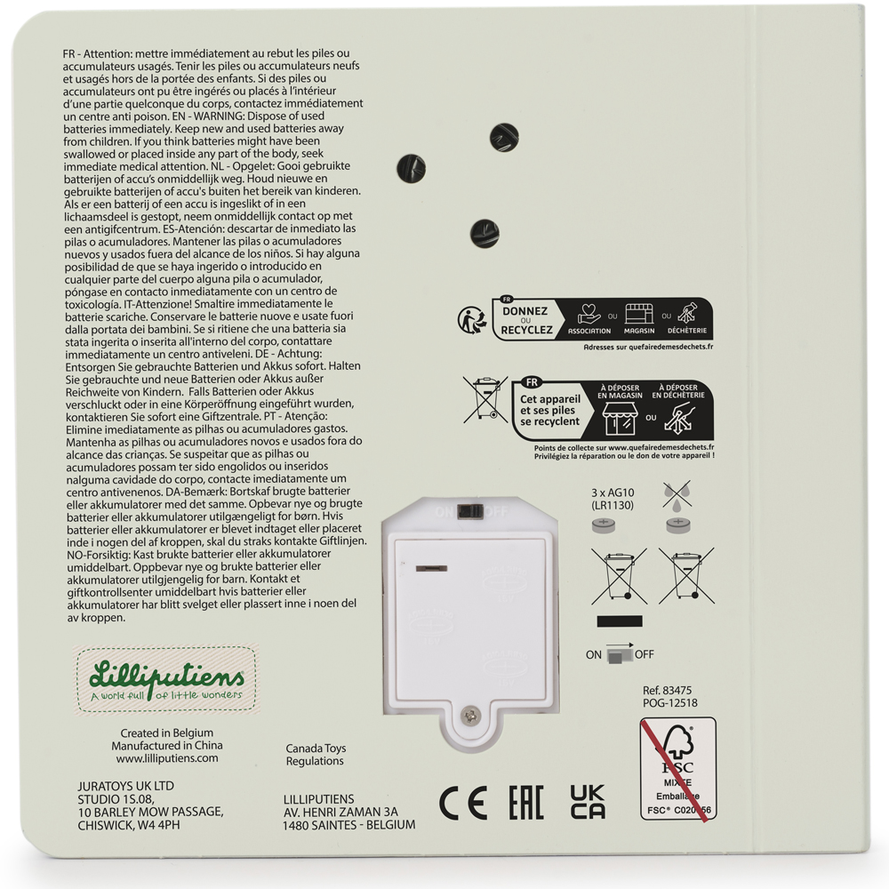 Livre tactile et sonore Happy Forest (Lilliputiens) - Image 8