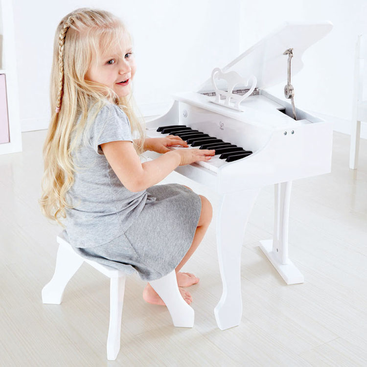 Piano à queue électronique Deluxe blanc (Hape) - Image 1