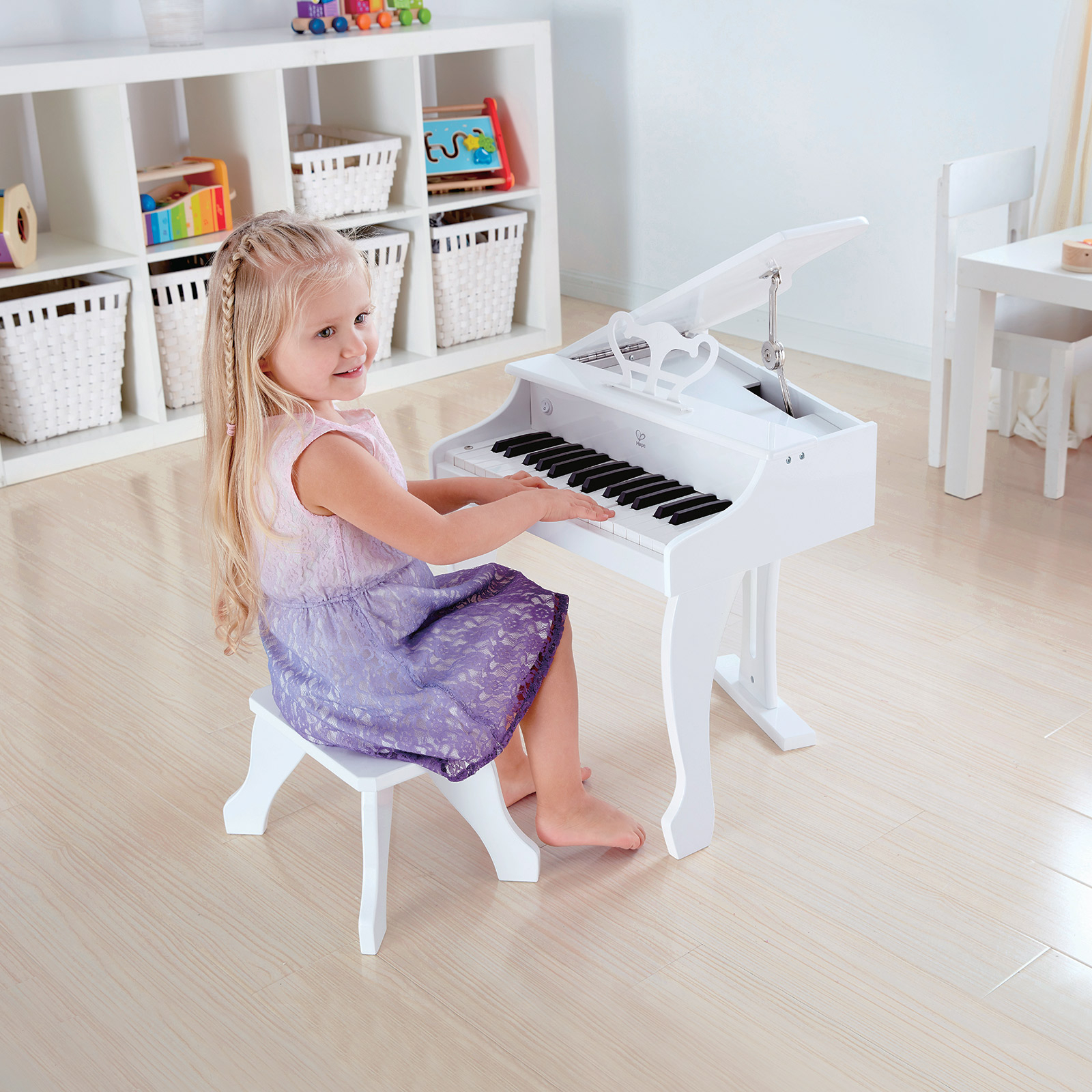 Piano à queue électronique Deluxe blanc (Hape) - Image 2