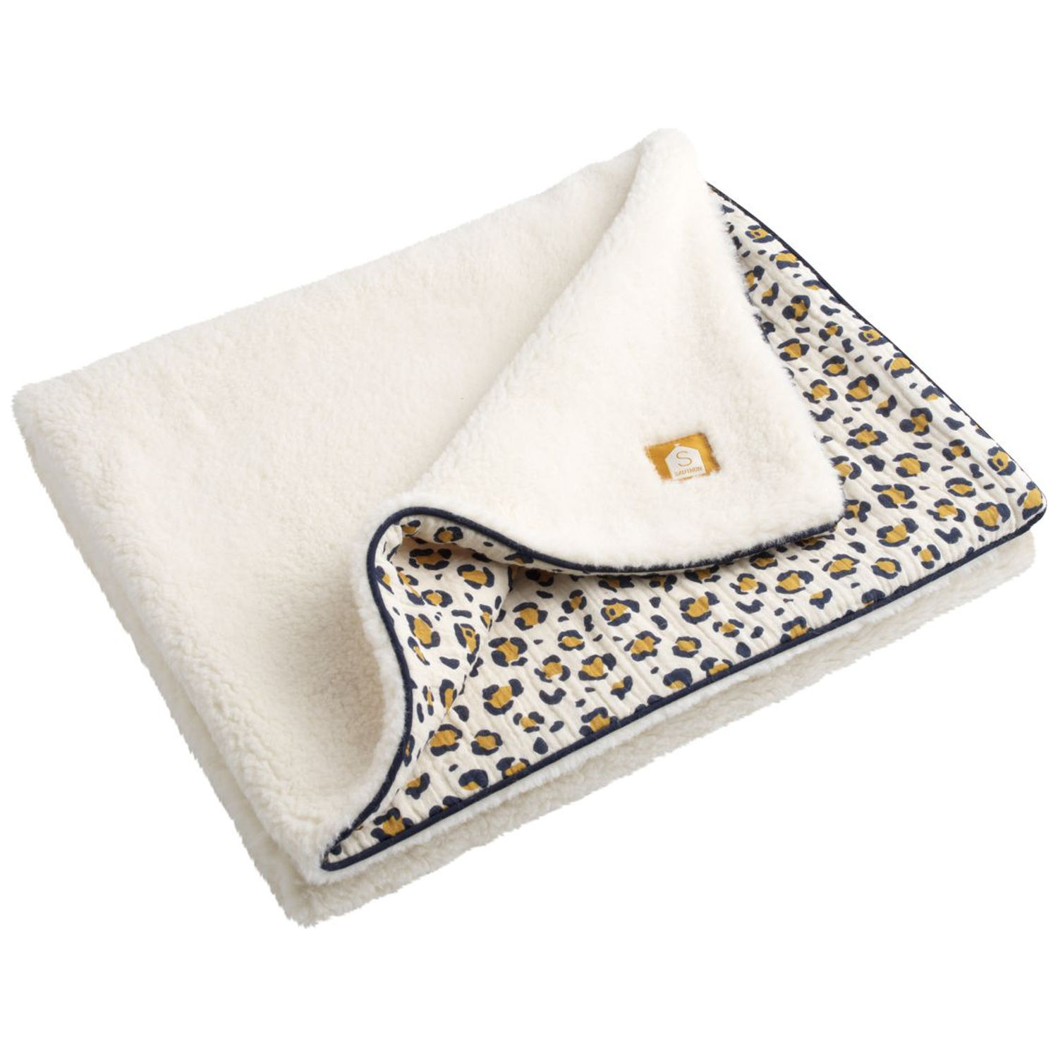 Sauthon - Couverture en gaze de coton Léopard (75 x 100 cm)