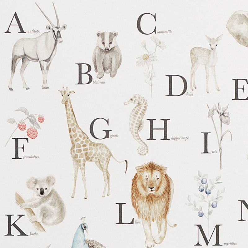 Grande affiche A2 Alphabet animaux (Cam Cam Copenhagen) - Image 6