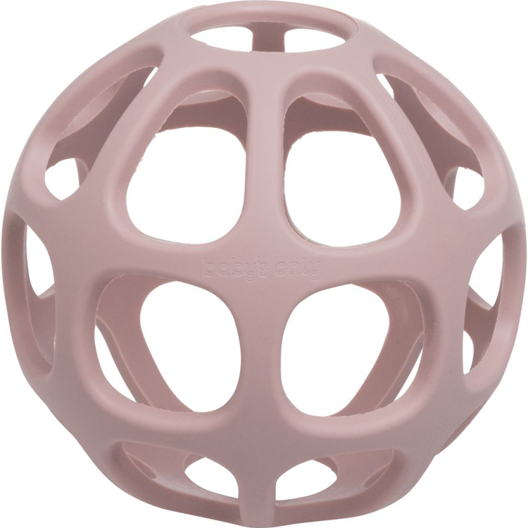 Balle de préhension en silicone rose (Baby's Only) - Image 1