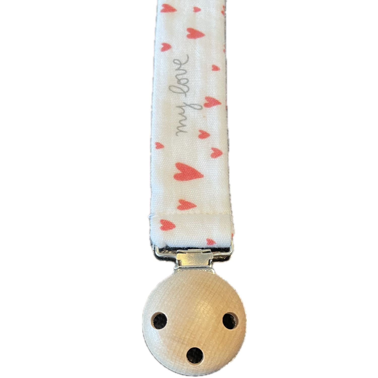 Attache-sucette universel tissu My Love (Le biberon français) - Image 3