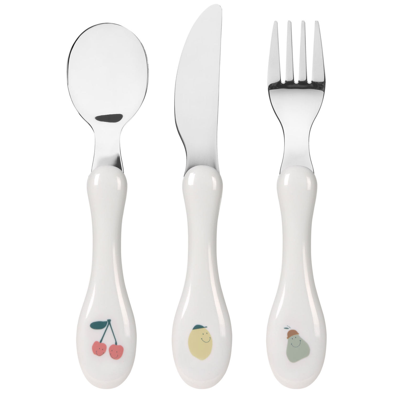 Lassig - Couverts inox Happy Fruits (3 pièces)
