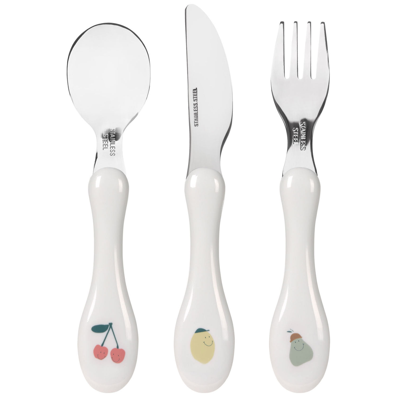 Lassig - Couverts inox Happy Fruits (3 pièces)