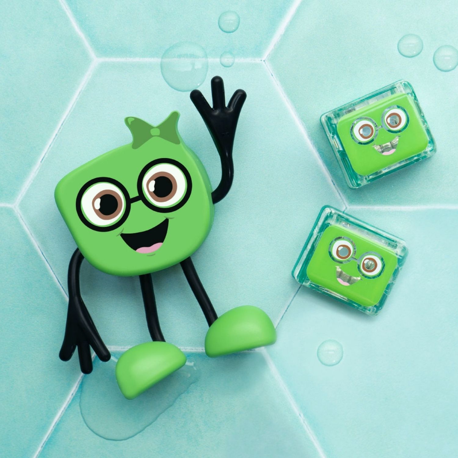 Personnage Pippa vert et 2 cubes lumineux (Glo Pals) - Image 4