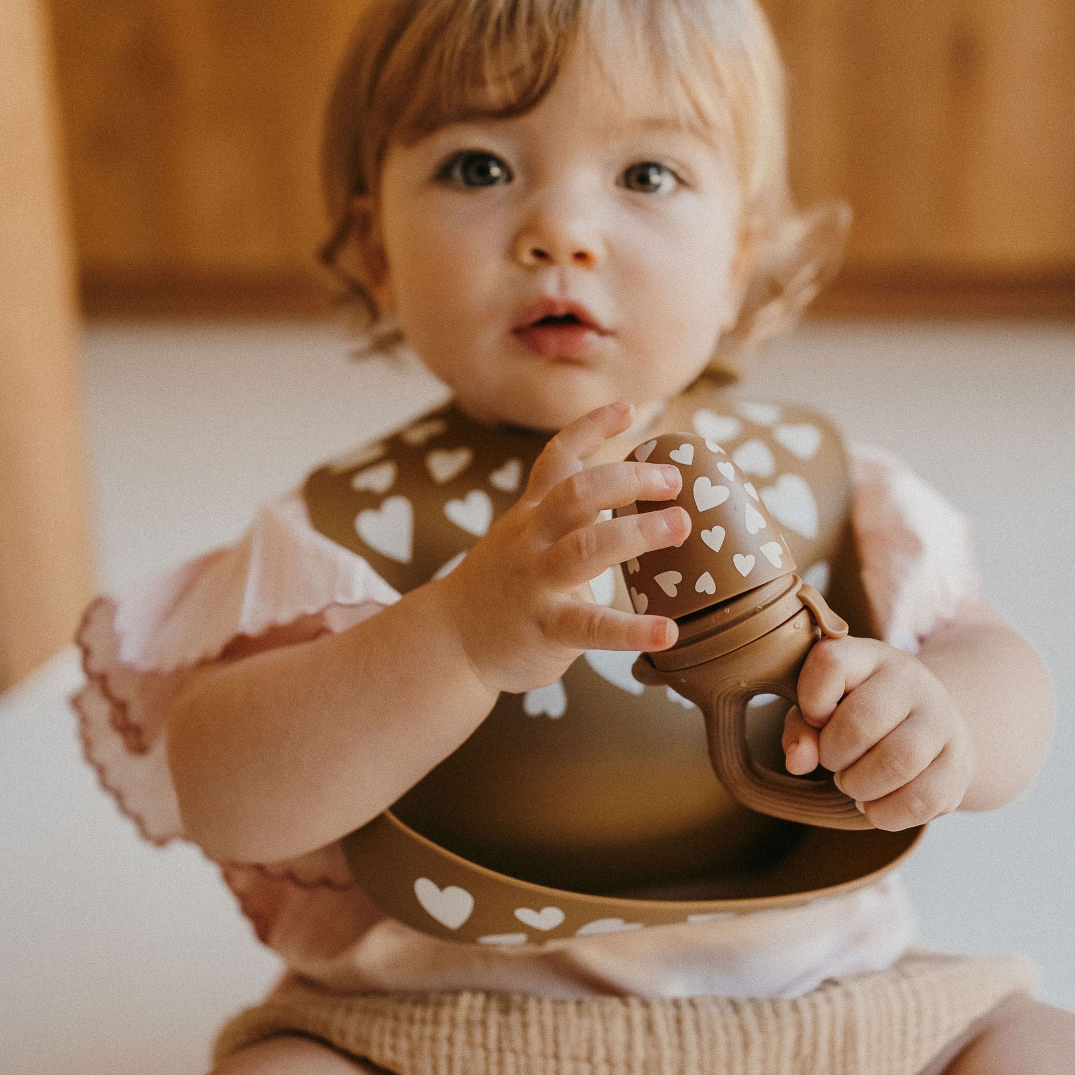 Sucette grignoteuse et 4 embouts Fall In Love camel (Zakuw) - Image 2