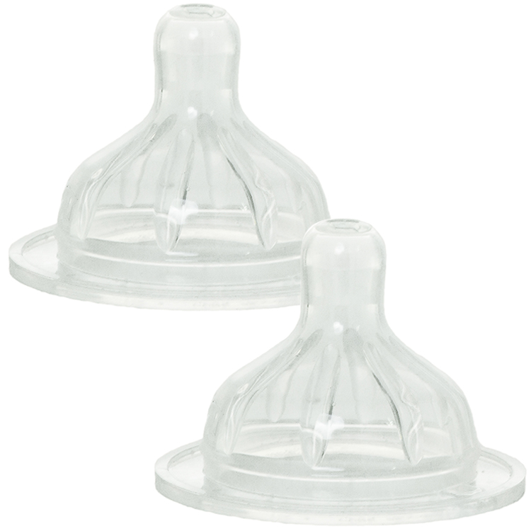 Lot de 2 tétines 3 vitesses 1er âge (Le Biberon Français) - Image 1