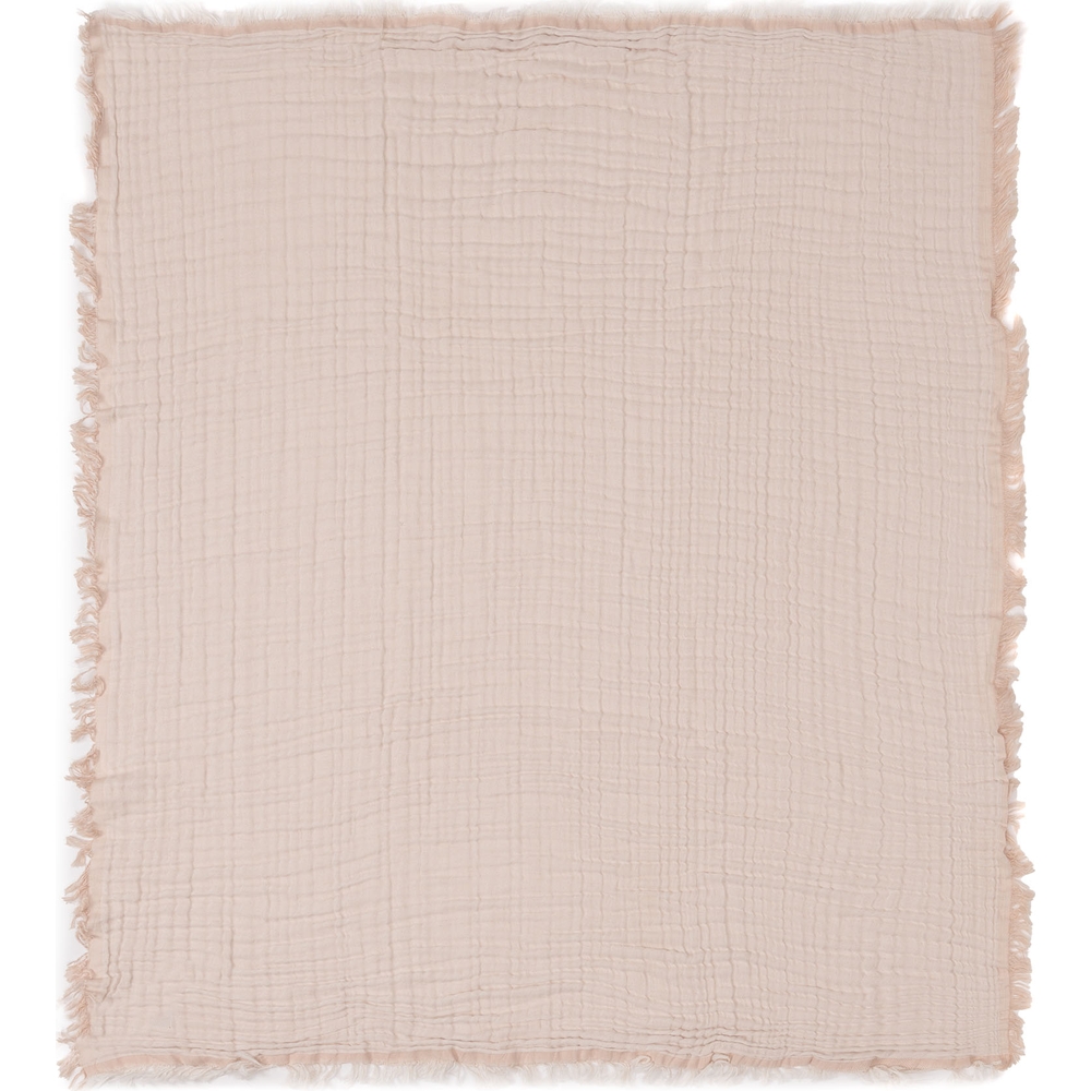 Couverture en coton Fringe Moonstone-Ivory (75 x 100 cm) (Jollein) - Image 4
