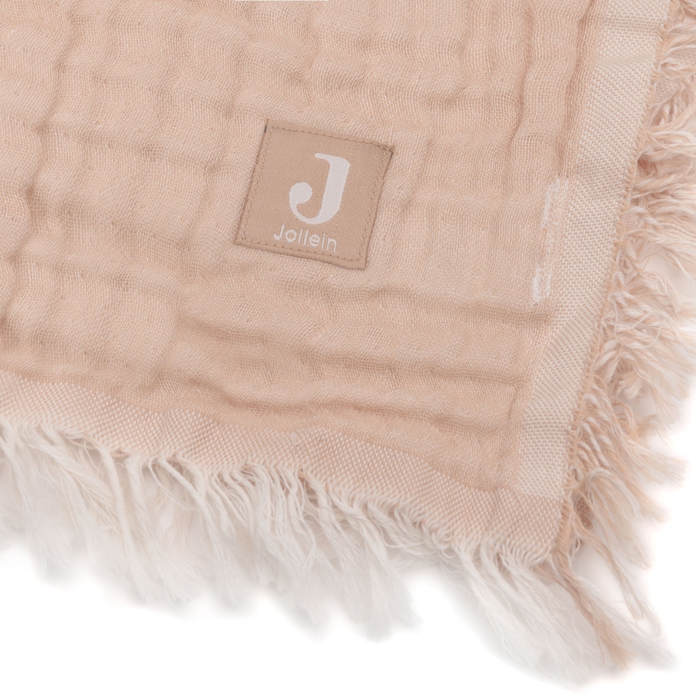 Couverture en coton Fringe Moonstone-Ivory (75 x 100 cm) (Jollein) - Image 7