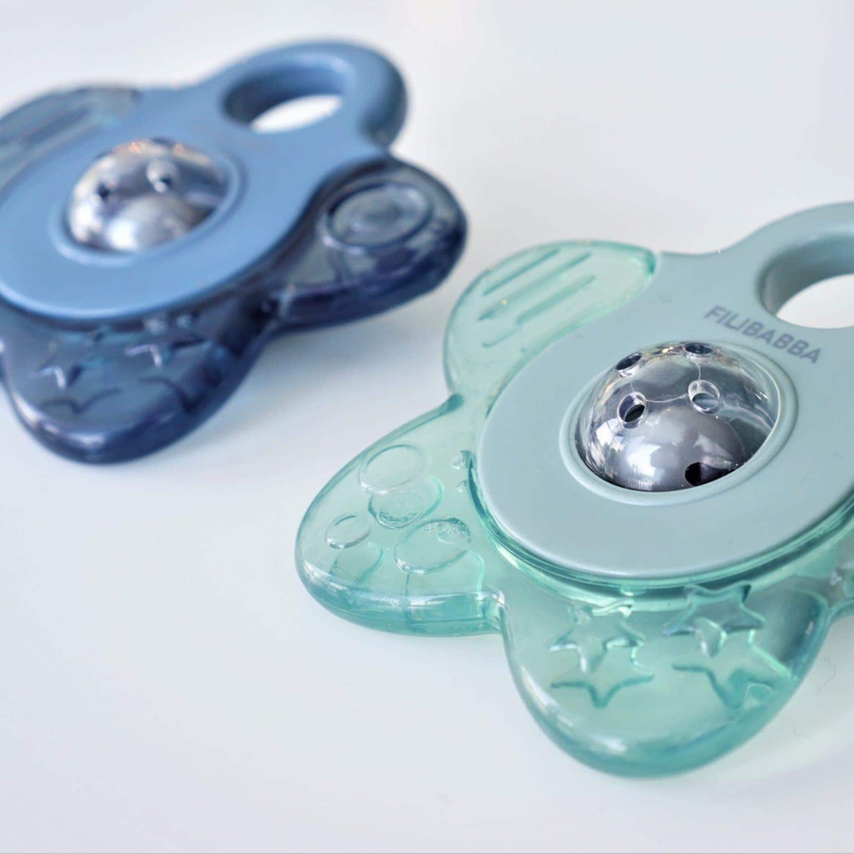 Lot de 2 anneaux de dentition étoile bleu (Filibabba) - Image 2