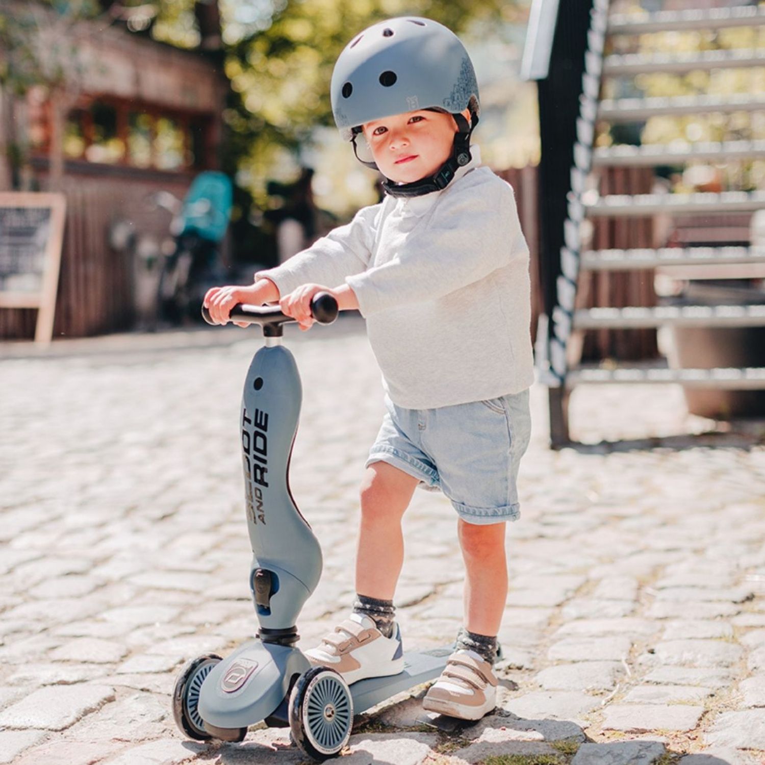 Porteur évolutif en trottinette Highwaykick 1 Steel (Scoot and ride) - Image 2