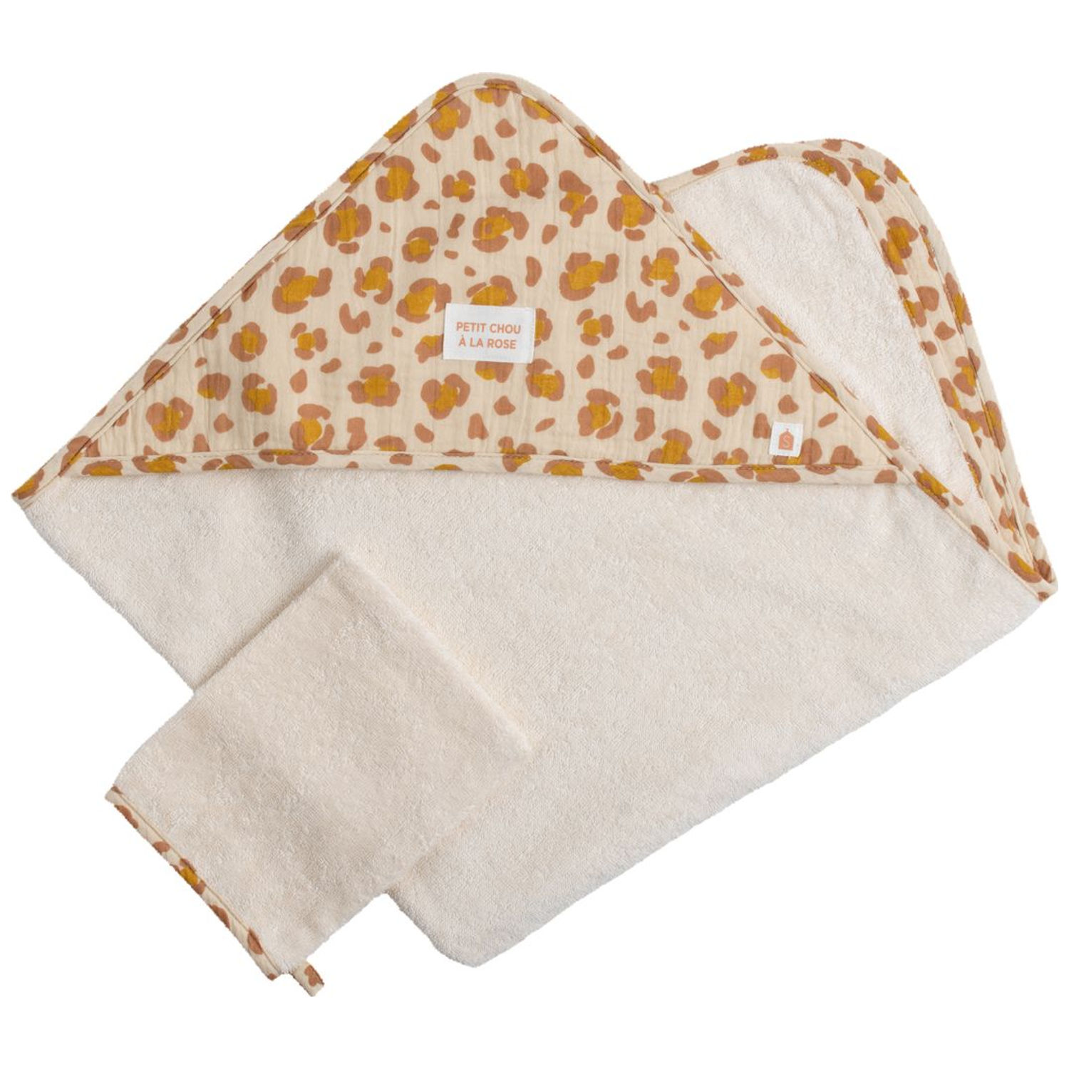 Sauthon - Cape de bain + gant de toilette Petit Chou