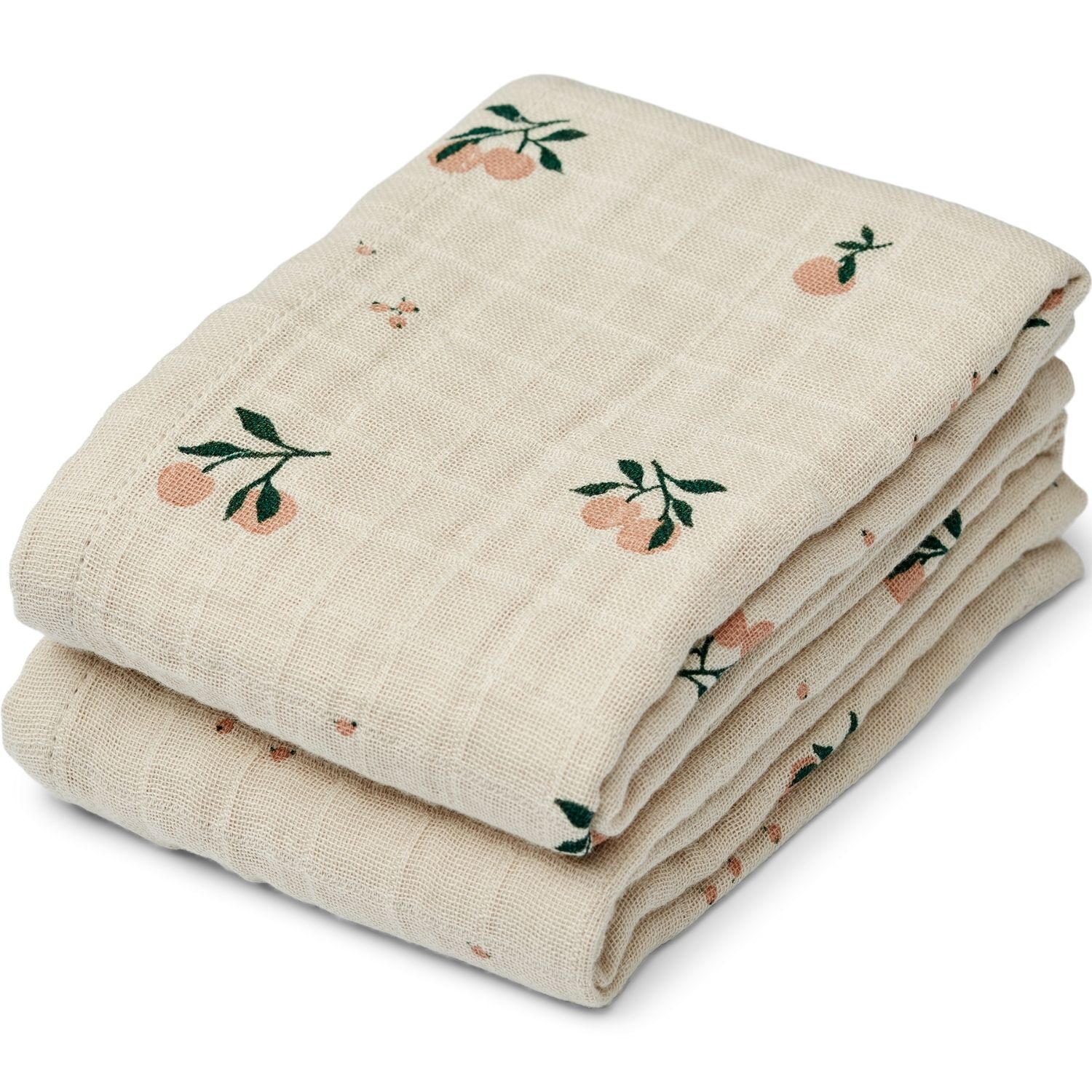 Lot de 2 langes Lewis Peach (65 x 65 cm) (Liewood) - Couverture