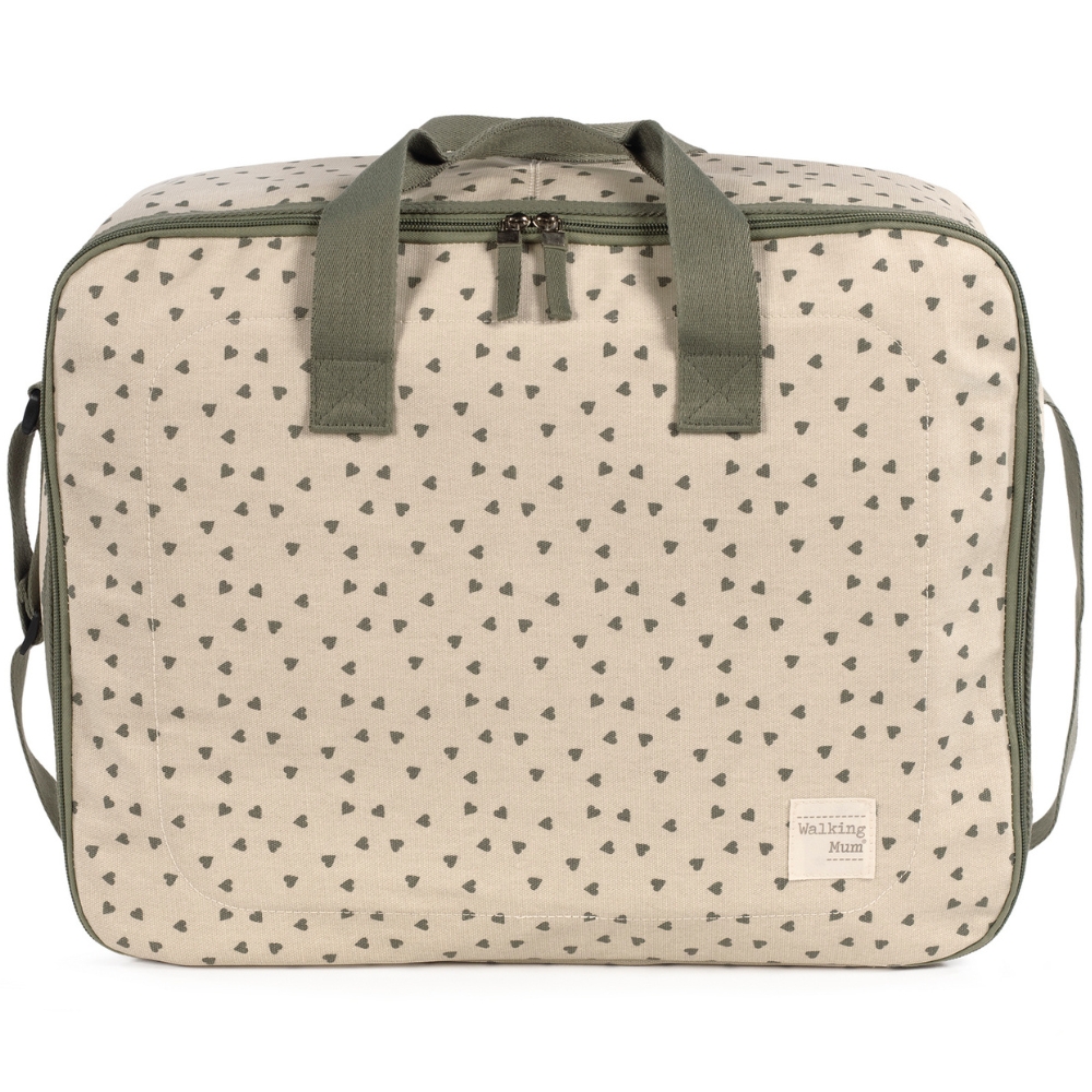 Walking Mum - Valise de maternité coeurs Poppy Mousse