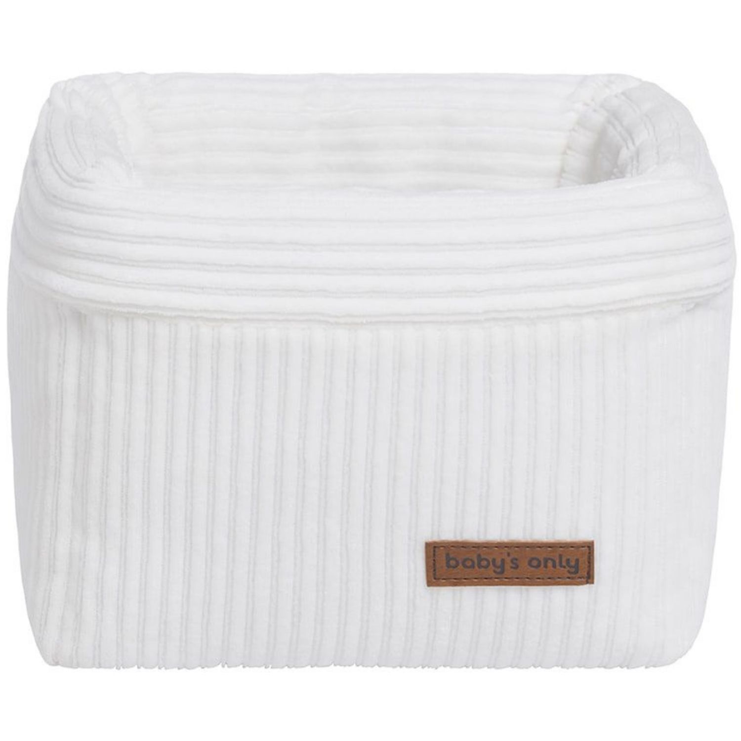 Panier de toilette Sense blanc (18 x 18 cm) (Baby's Only) - Image 1