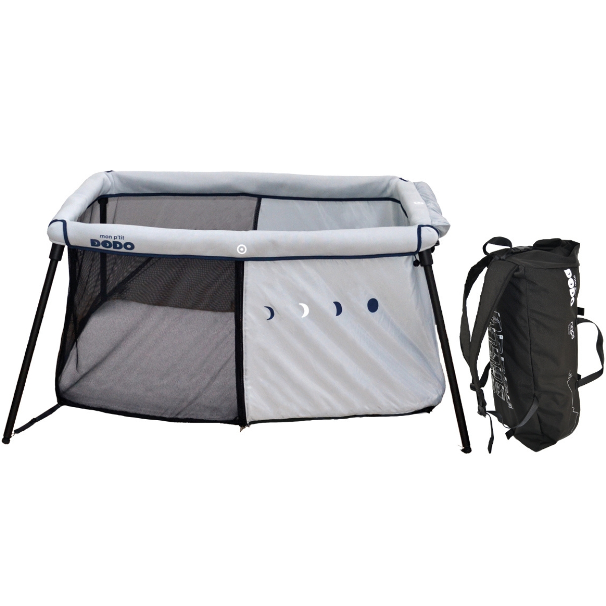 Lit parapluie nomade Naos (60 x 120 cm) (Mon P'tit Dodo) - Image 1