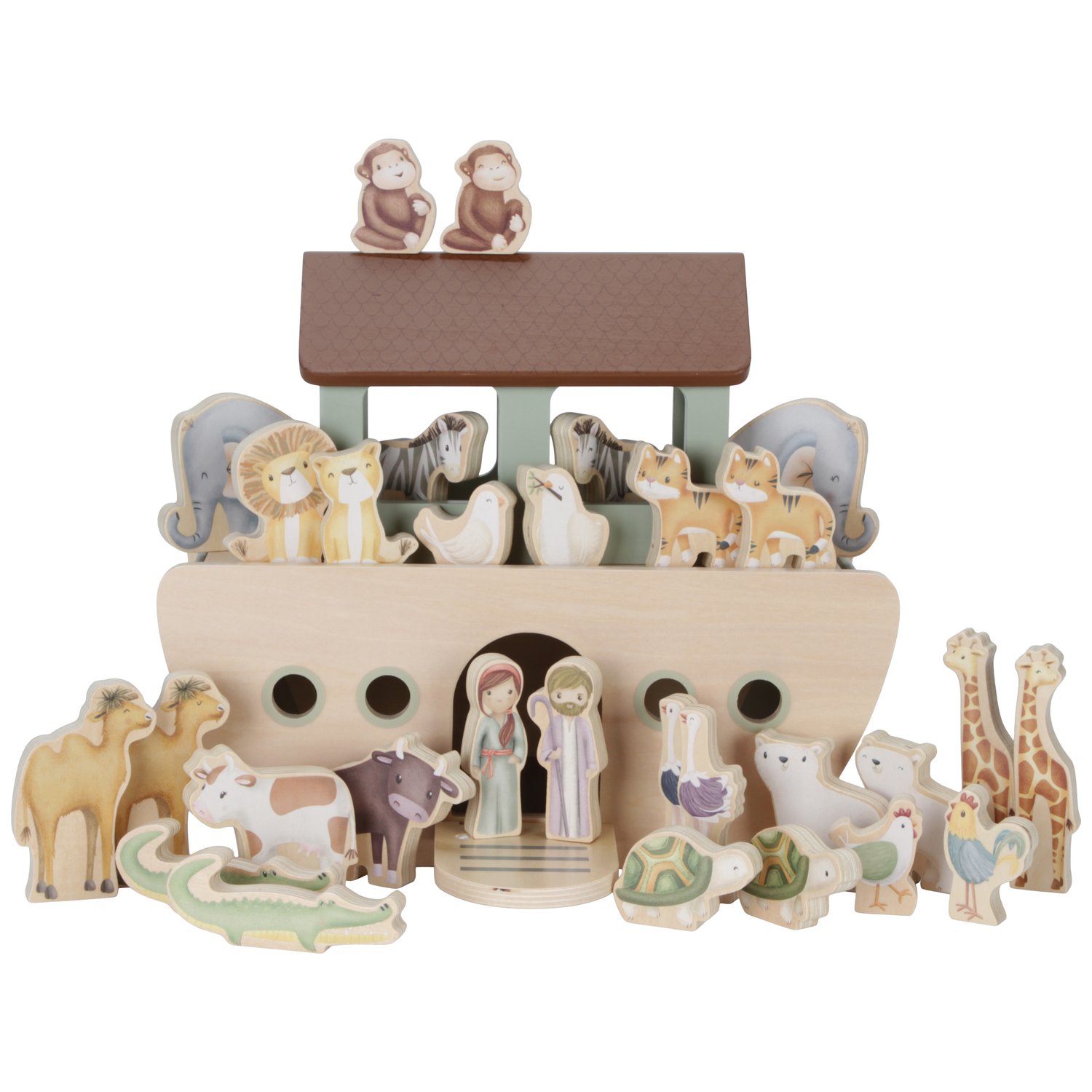 Arche de Noé en bois (30 pièces) (Little Dutch) - Image 6