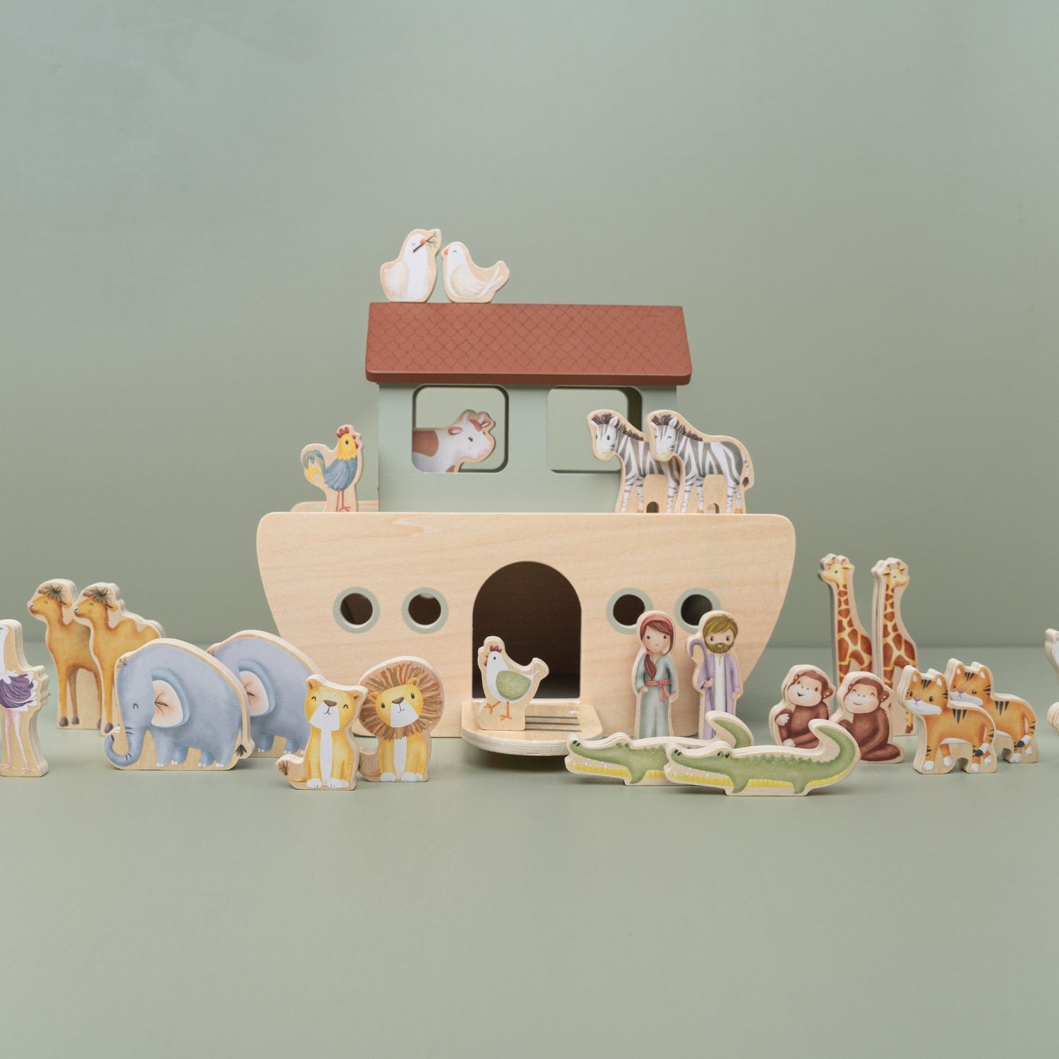 Arche de Noé en bois (30 pièces) (Little Dutch) - Image 3