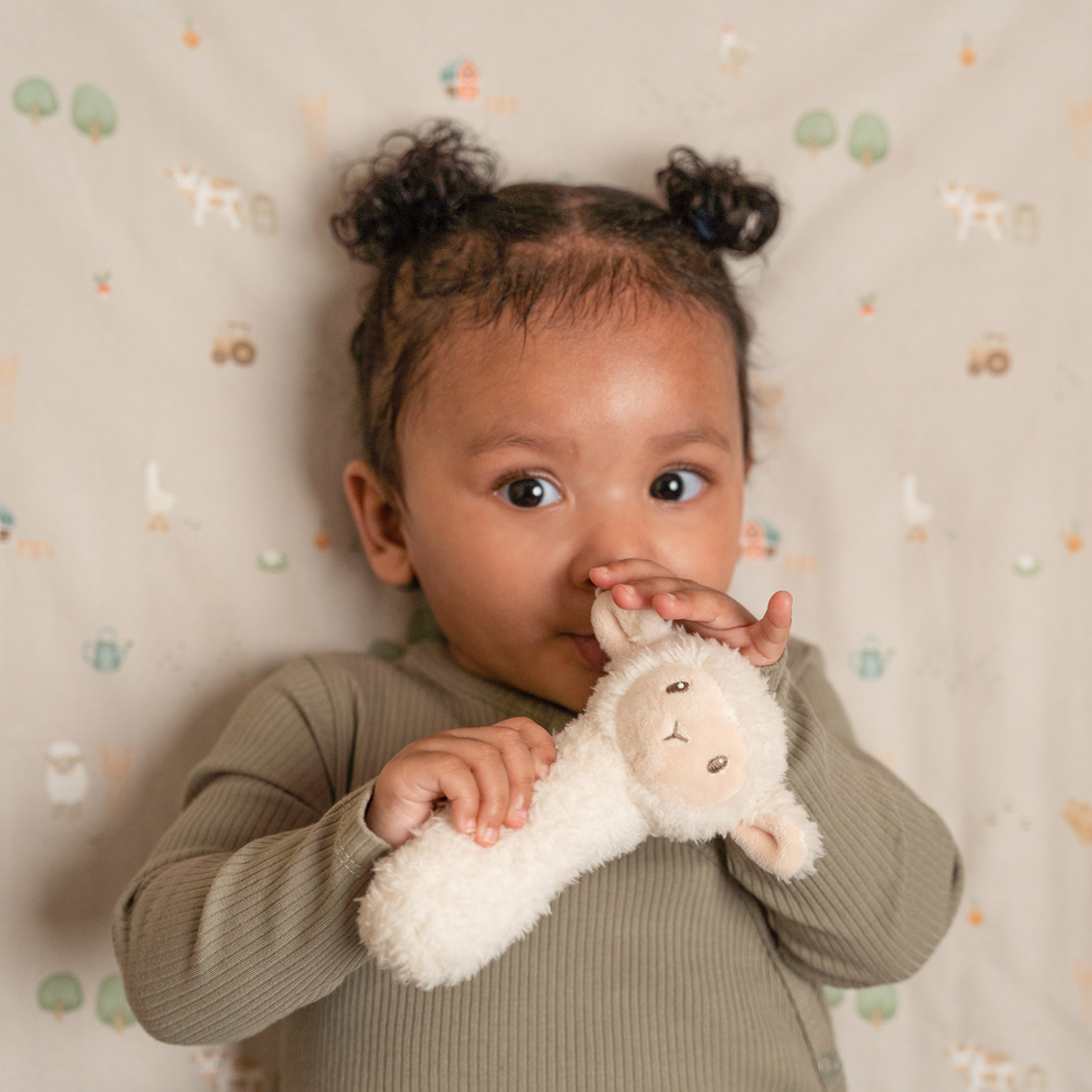 Hochet peluche mouton Little Farm (Little Dutch) - Image 1