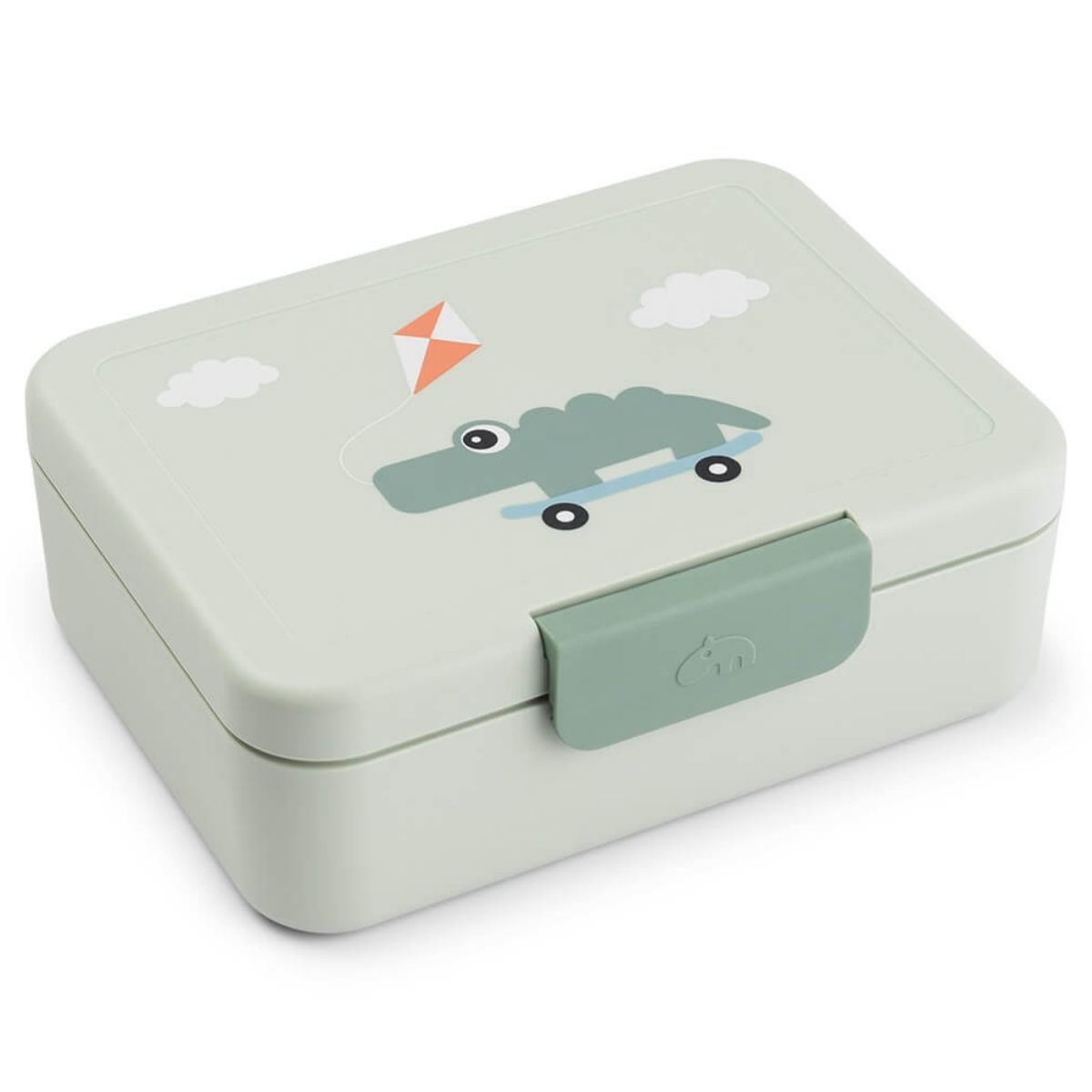 Boîte à goûter avec séparateur Playground Vert