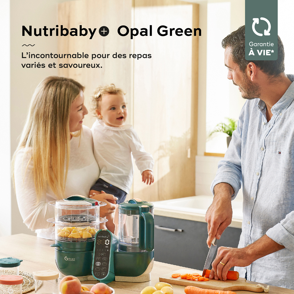 Robot cuiseur Nutribaby+ Opal Green (Babymoov) - Image 2