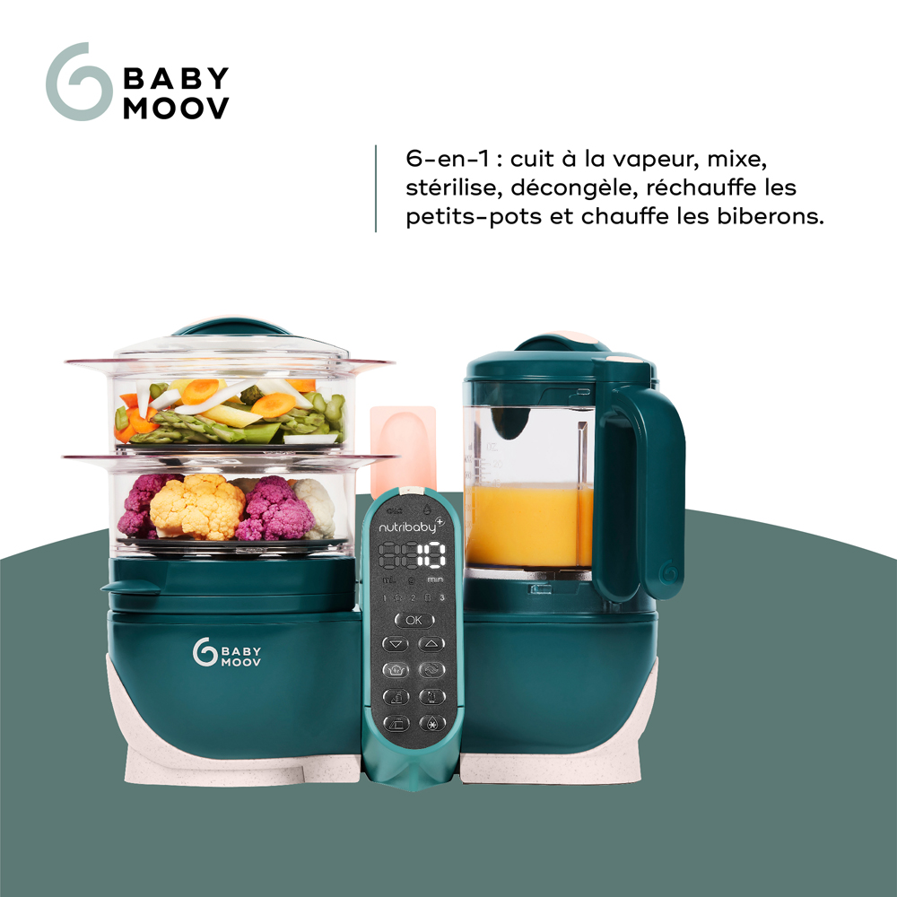 Robot cuiseur Nutribaby+ Opal Green (Babymoov) - Image 5