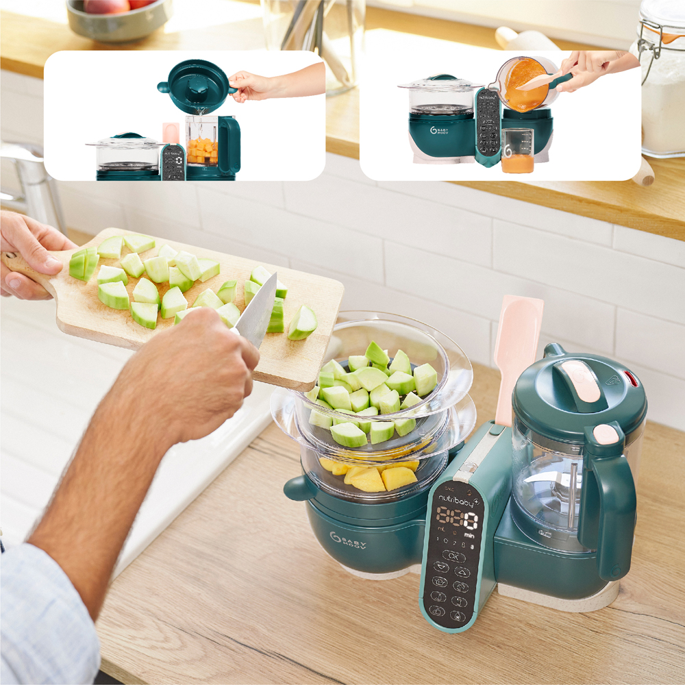 Robot cuiseur Nutribaby+ Opal Green (Babymoov) - Image 3