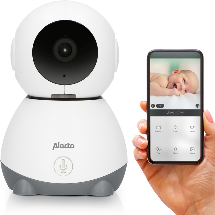 Babyphone Wifi avec caméra Smartbaby blanc et gris (Alecto) - Image 5