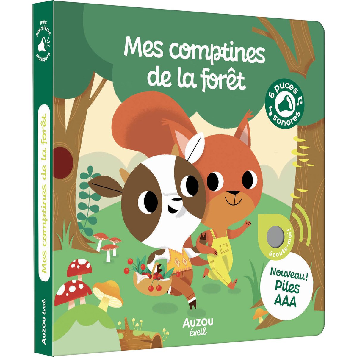 Auzou Editions - Mes premiers sonores Mes comptines de la forêt