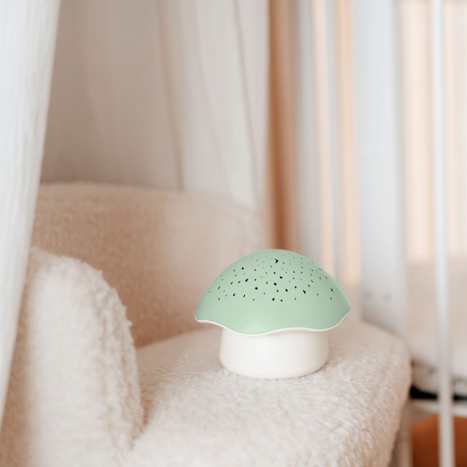 Projecteur d'étoiles Champignon Vert (Pabobo) - Image 2