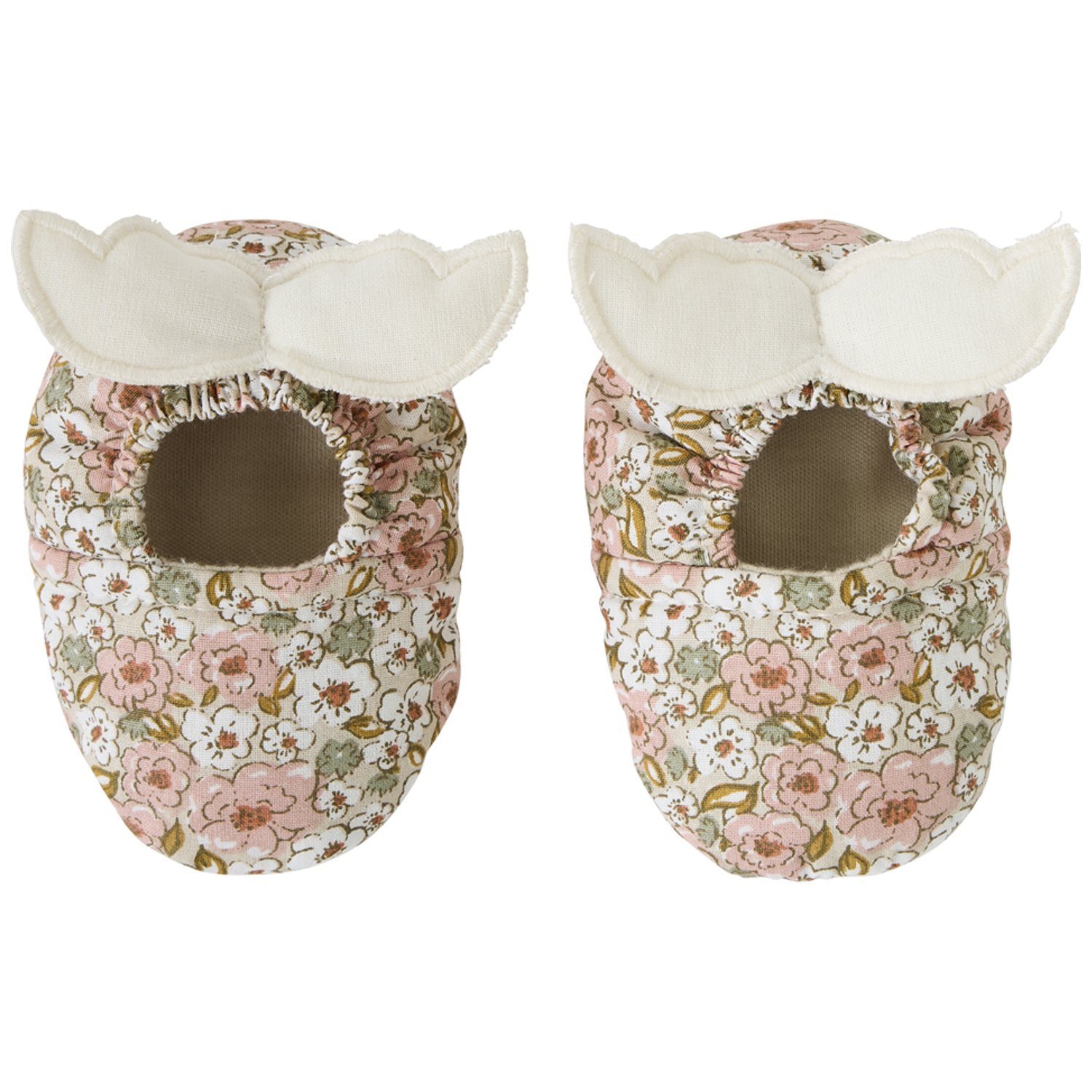 Bb&Co - Chaussons avec ailes d'ange imprimé liberty (0-6 mois)