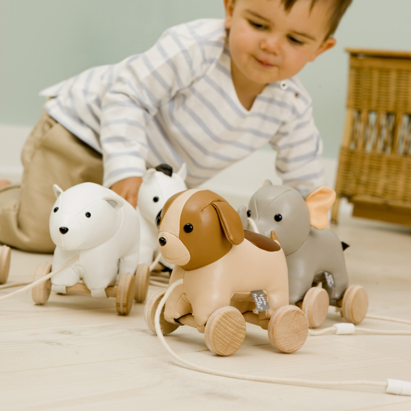 Jouet à tirer Nathan l'Ours blanc (Little Big Friends) - Image 5