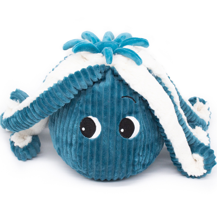 Peluche Filou la pieuvre maman et bébé Les Ptipotos bleu (Les Déglingos) - Image 3