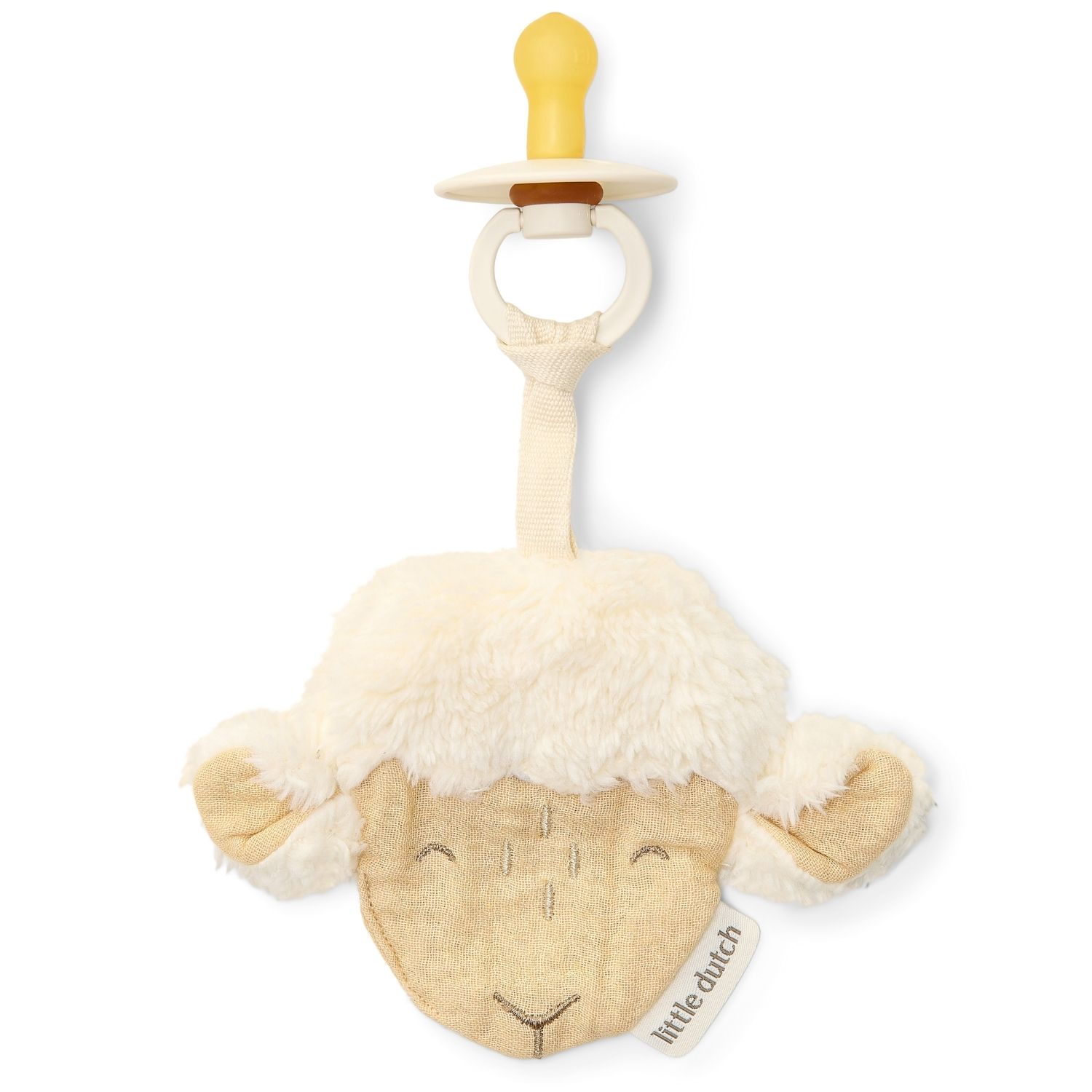 Little Dutch - Doudou attache-tétine en gaze de coton Mouton
