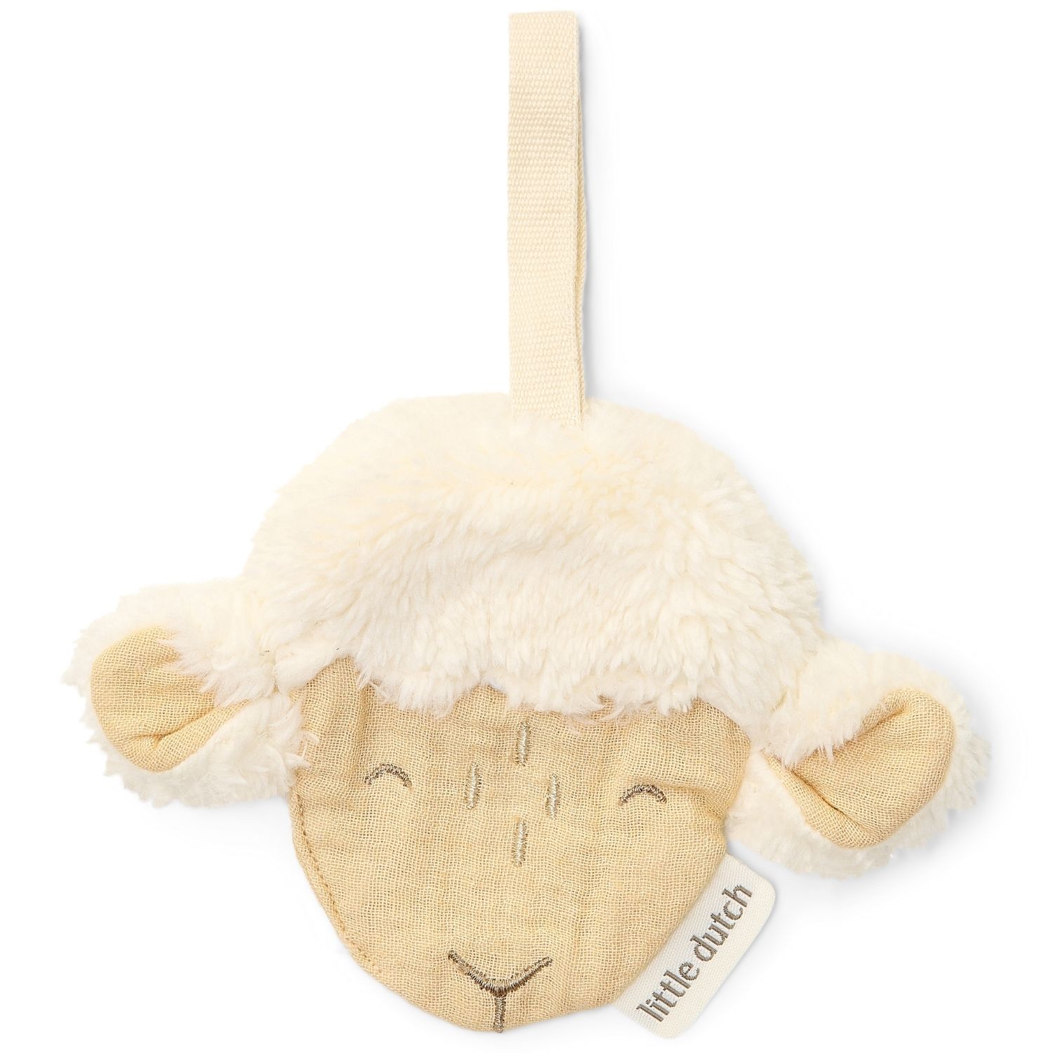 Doudou attache-tétine en gaze de coton Mouton (Little Dutch) - Image 1